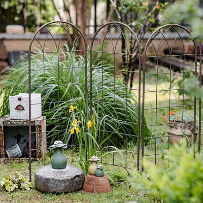 户外铁艺爬藤花架花架月季铁支线莲爬藤架TY24178卉支撑花杆园庭