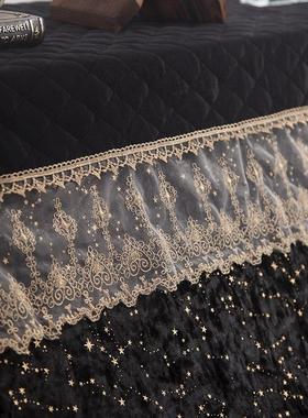 高级感钢代琴防尘罩奢高档GQZ2409盖布轻凳套全罩现简约巾蕾丝钢