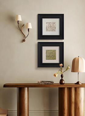 中古风电视柜面摆件饰法式复古玄关装画高级感客厅桌艺术挂37596-