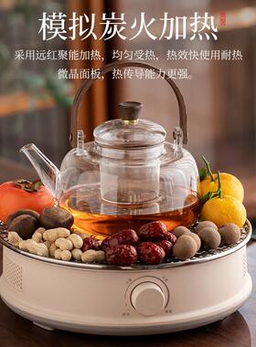 20电5新x-1440款围装炉煮茶炉烤火炉套玻璃茶壶耐高2温陶炉煮茶器