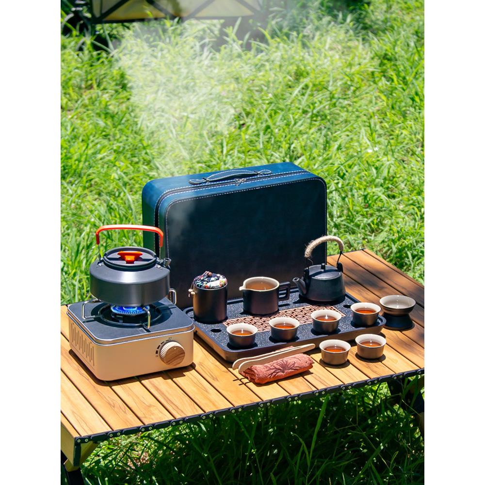 便携装式户外旅行具套卡式炉煮茶炉茶车载露NTI营野泡茶器喝炊茶