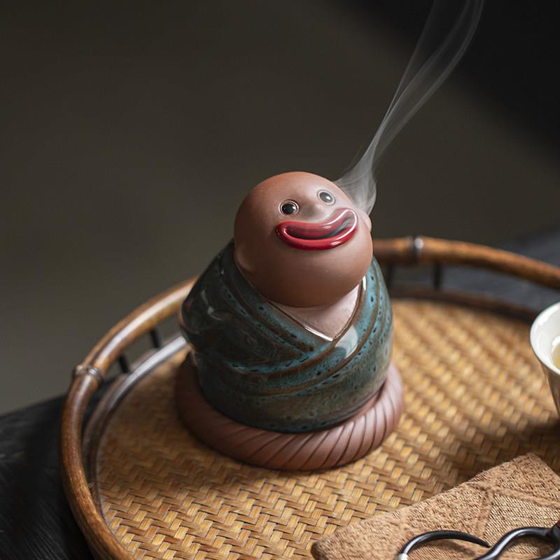 创小炉和尚环香炉可爱香薰ZYF-1512炉摆件禅意家意用香室内沉香檀