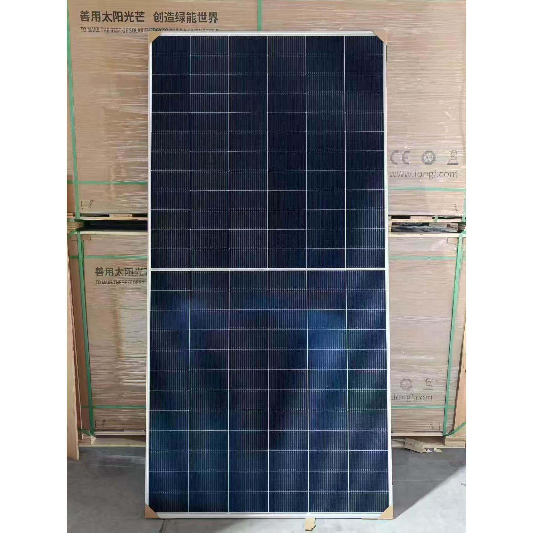 基A级太电阳能板590w57w580隆w585w双玻5双面发光伏组件