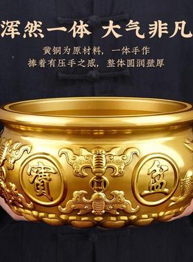 纯黄焚铜供奉插炉檀香炉家用室内财神爷佛前QBQ64385上香炉香炉炉