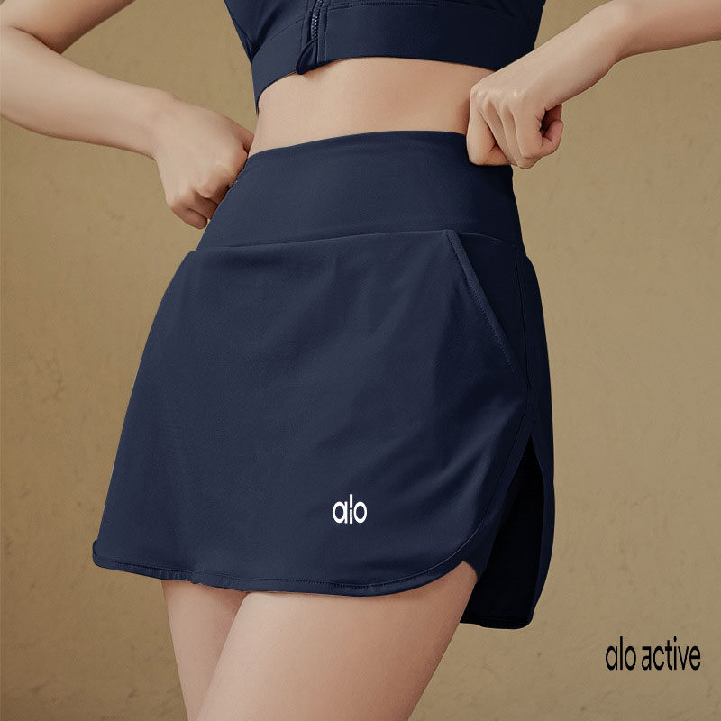 ALOACTIVE速干瑜伽短裙女假两件
