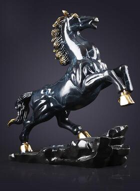 威弗列德马到成功招财客厅办公室家居装饰品工艺品礼品铜马摆件
