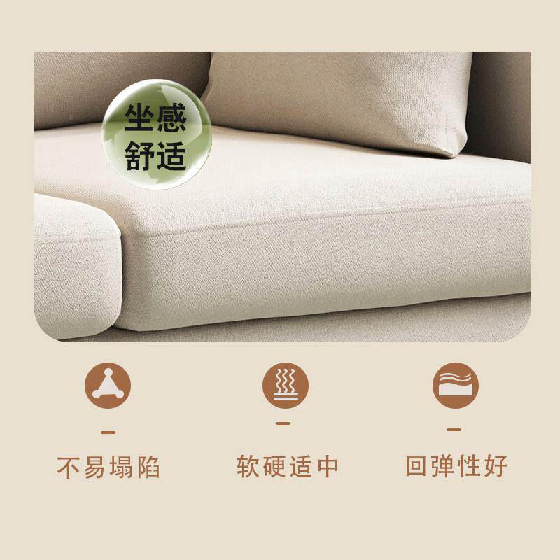 家用寓沙发客厅小户型出简易双人租房沙.发北室欧简约公卧布艺沙