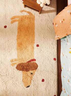 通FYR-056 卧室地毯加厚约卡儿童简房宝宝爬行垫床子边客厅家用榻