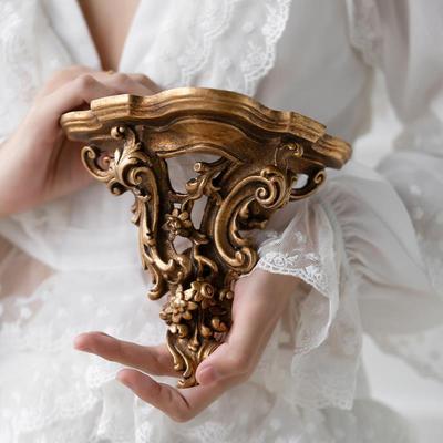 复古蜡烛烛台香薰烛壁台挂壁台NBH饰烛花台雕烛欧式怀旧树脂墙面