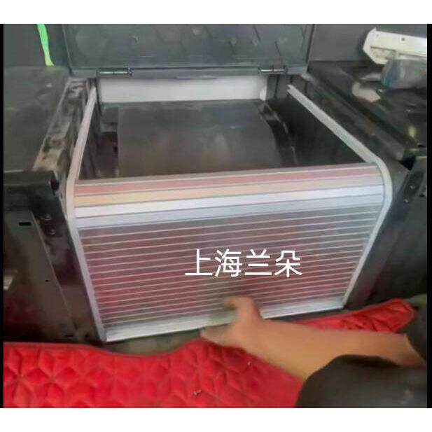 pv帘c手动H 3039折式卷橱门百叶叠塑料整体柜衣柜移门柜门