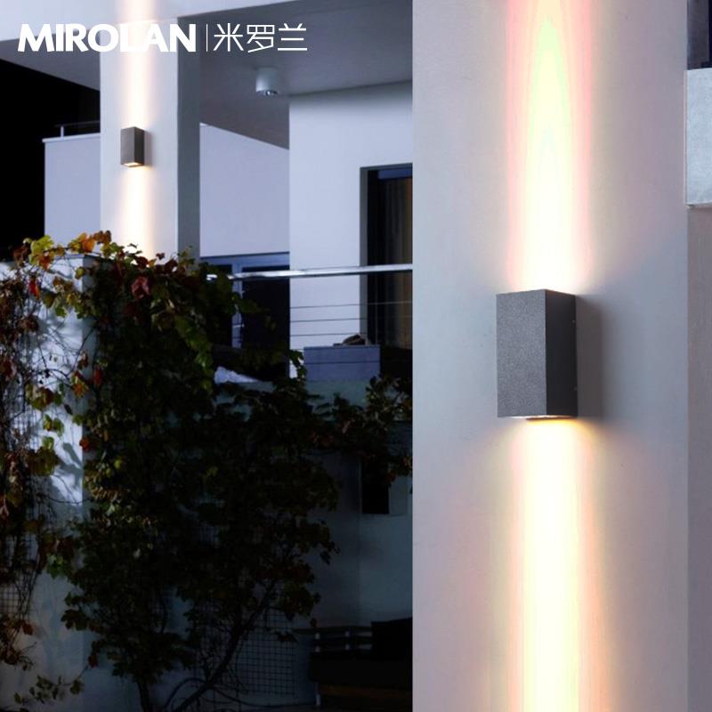 户外洗墙花外灯太外阳能壁灯防水庭院灯室围墙壁灯露台园灯墙灯