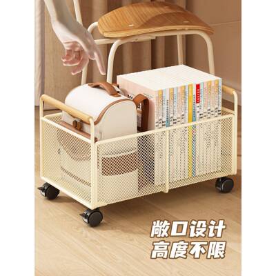 本置物架书包落小推车桌下收纳神地器移动架书学生书教室放书箱子