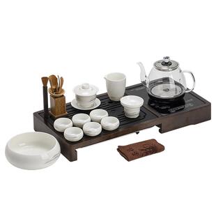 全动茶一体抽具水茶盘整套茶套组家自用烧水壶xpd-009办公室会客