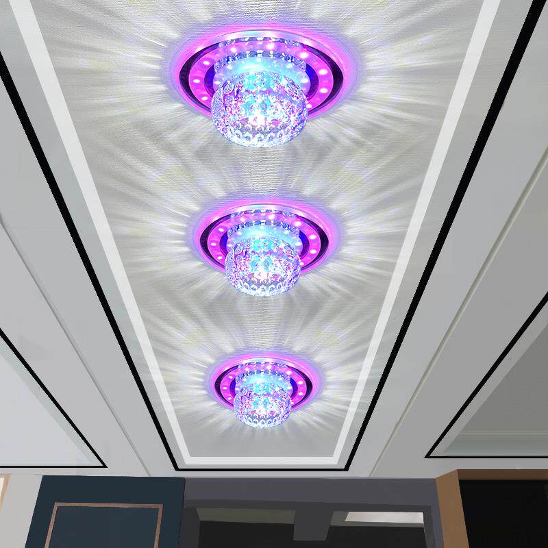 现代约水晶过道灯走RL10180廊灯嵌入式入户玄简关阳台网红筒灯22