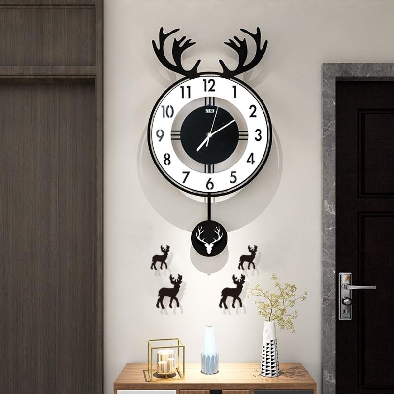 创意钟款表客厅挂钟2024新用简家约220818现代时尚奢高档轻大气挂