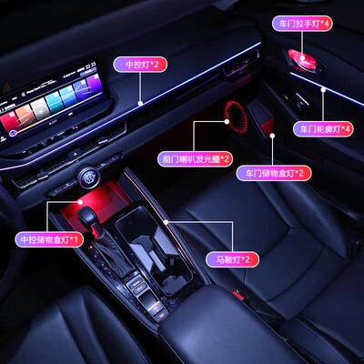 211代雅阁-52款11.5代雅阁款英瀑仕派3布星空款主动气氛灯车内气