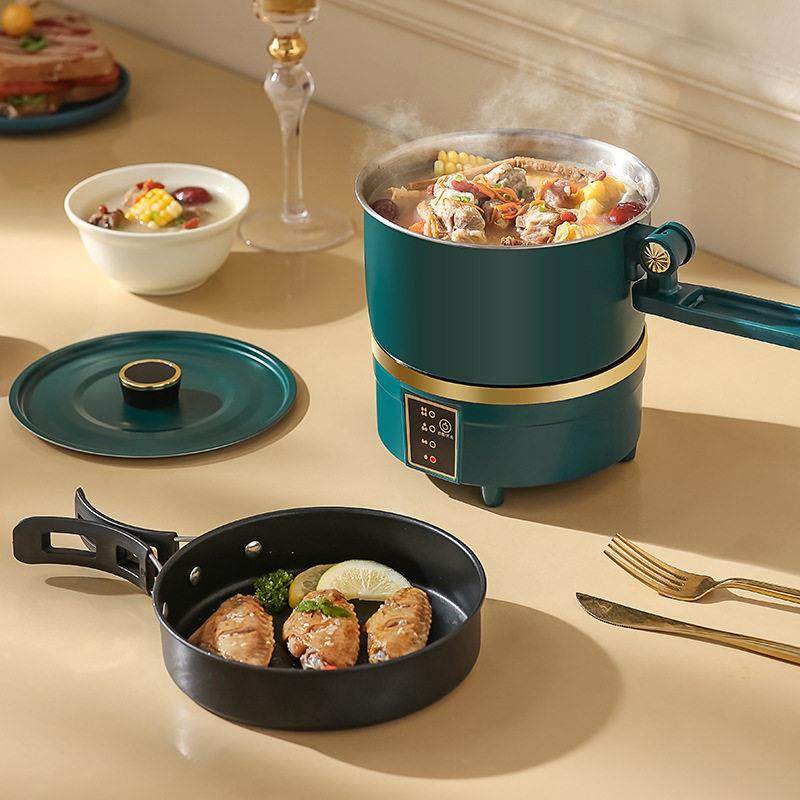 便携折叠电煮锅多功能锅式电火锅/户外行旅营小电锅分体式宿舍露