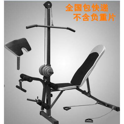 多功1/4套筒扳手鸟铃凳高拉杆举重床背阔肌能训练哑负重吋家用HBY