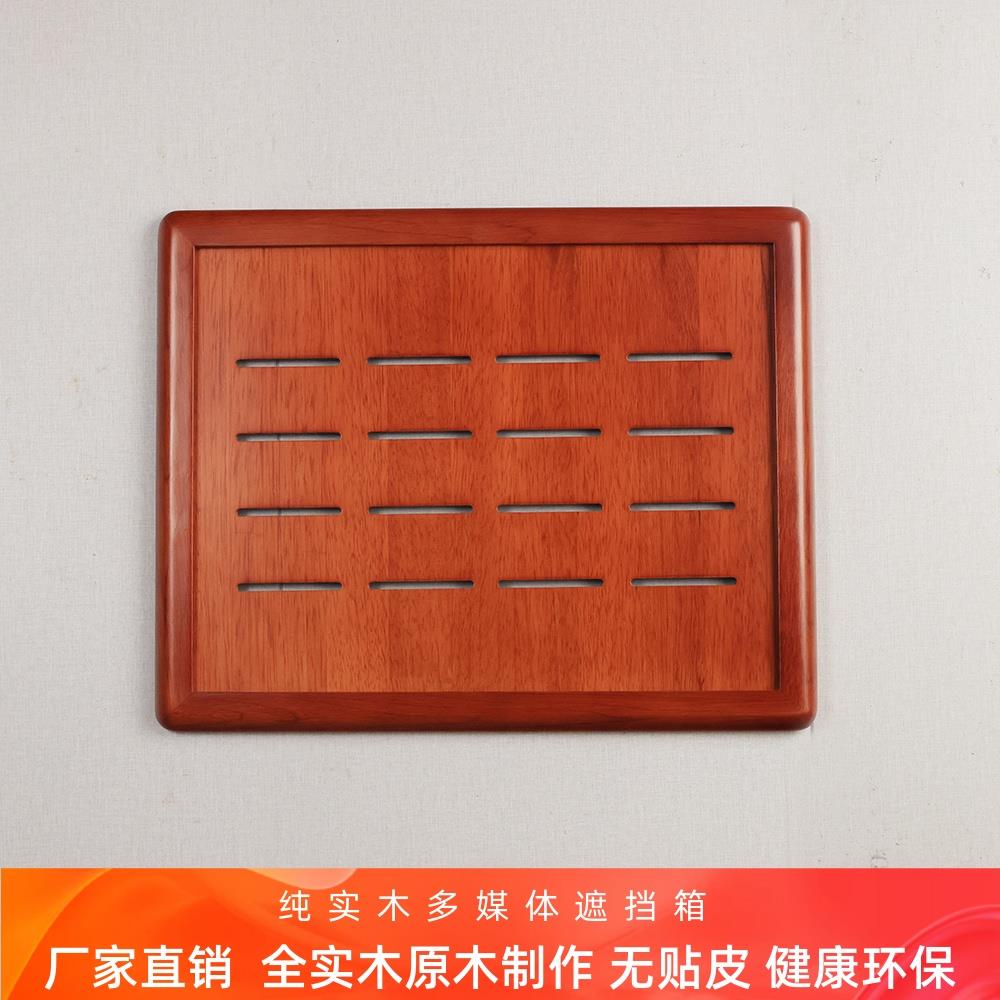 新款多媒玲纯实木装烤漆墙上电杰表箱饰箱画多媒体遮挡箱配电箱弱