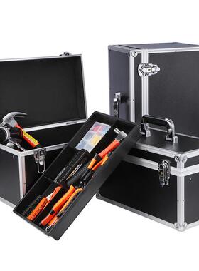 家铝合金工具箱五金手提式376450多功能收纳箱维大工具号盒子工修