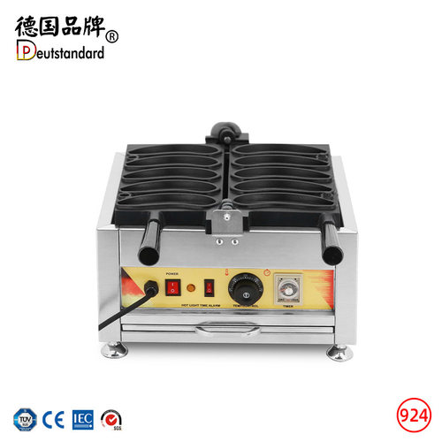 商用电热五格香蕉烧机 双面加热香蕉烧模具 金币烧华夫饼机烤饼机