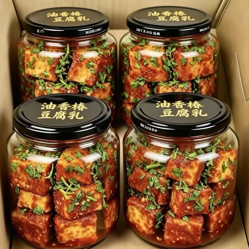 油香椿豆腐乳下饭神器开胃配粥