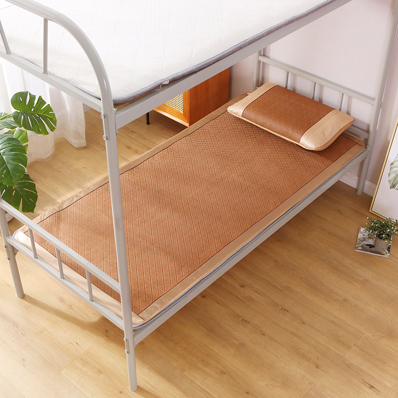 凉席学生宿舍单人0.9m1.2米1.1可折叠藤席子80双面冰丝85草席定做