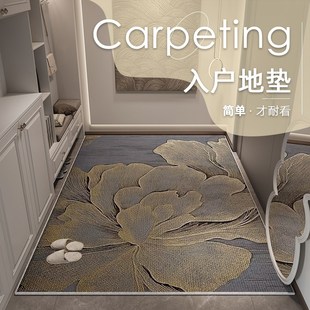 地垫入户门进门地毯门口家用门垫防滑客I厅轻奢高级玄关脚垫可裁
