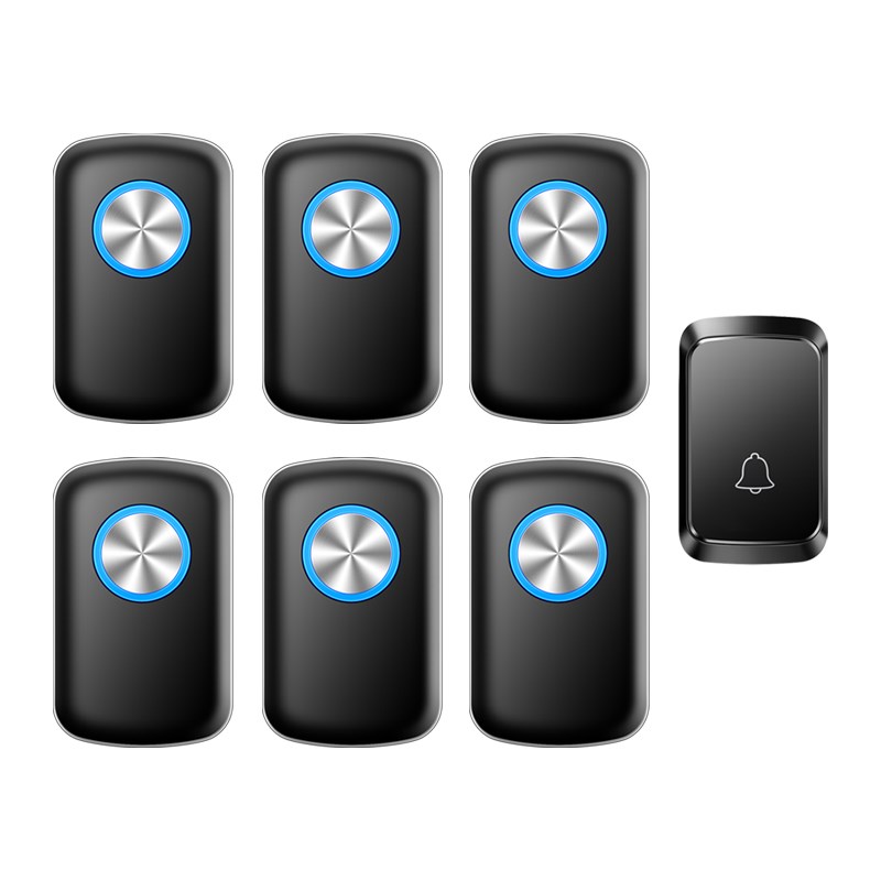 门铃无线家用超远距离一拖六老人病人呼叫K器防水电子门玲遥控智