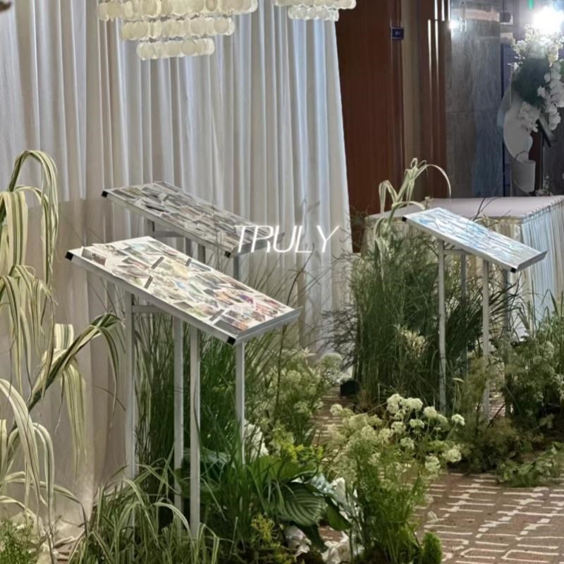 网红户外韩式婚礼花艺道具照片墙迎宾区装饰背景美陈摆件铁艺支架