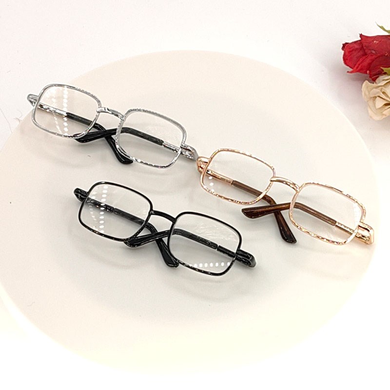 20cm棉花娃娃眼镜装饰镜拍照男女通用潮拍照拍摄道具塑料娃用眼镜