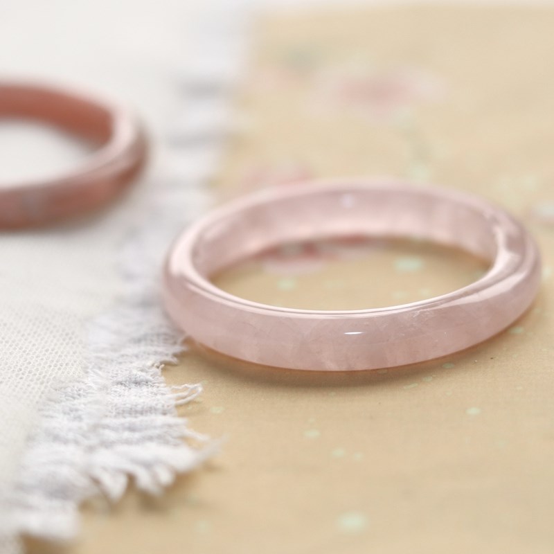 #一物一图# 遇见该遇见的人 - 马粉镯子 粉水晶手镯 节日礼物