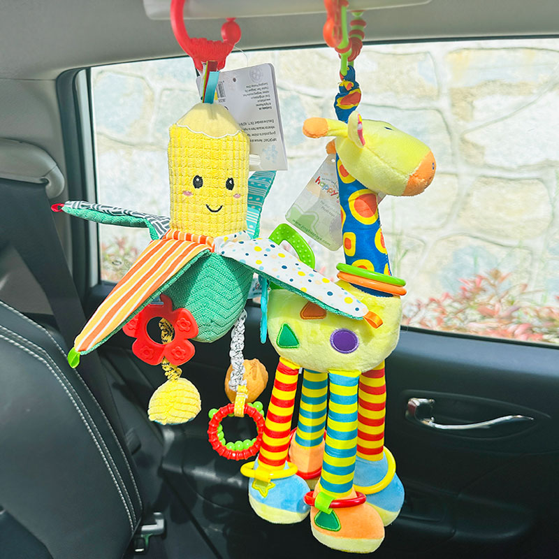 婴儿汽车载安全座椅挂件玩具0-1岁宝宝推车风铃摇铃Y安抚悬挂床头