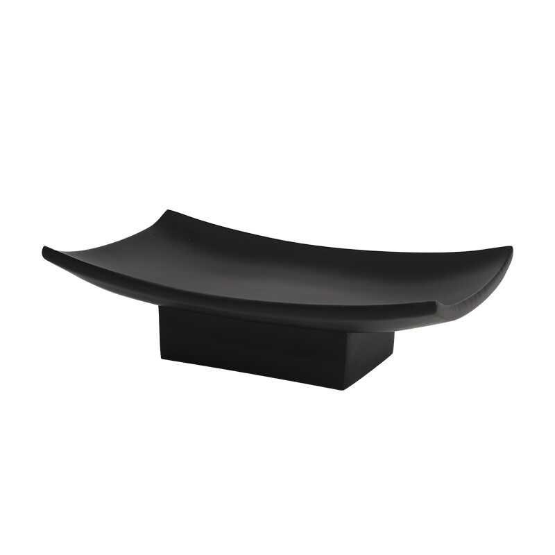 中古树脂干果盘大气客厅家用轻奢高档茶几高级感小众水果盘摆件