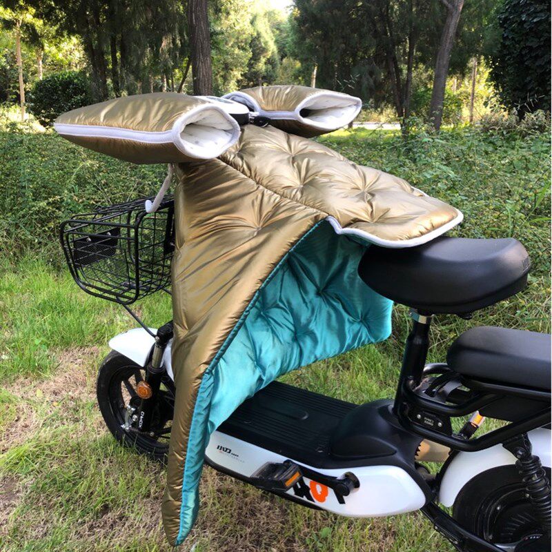 电瓶车防风罩冬季小型电单车挡风被电动摩托车厚保暖护膝分体防水
