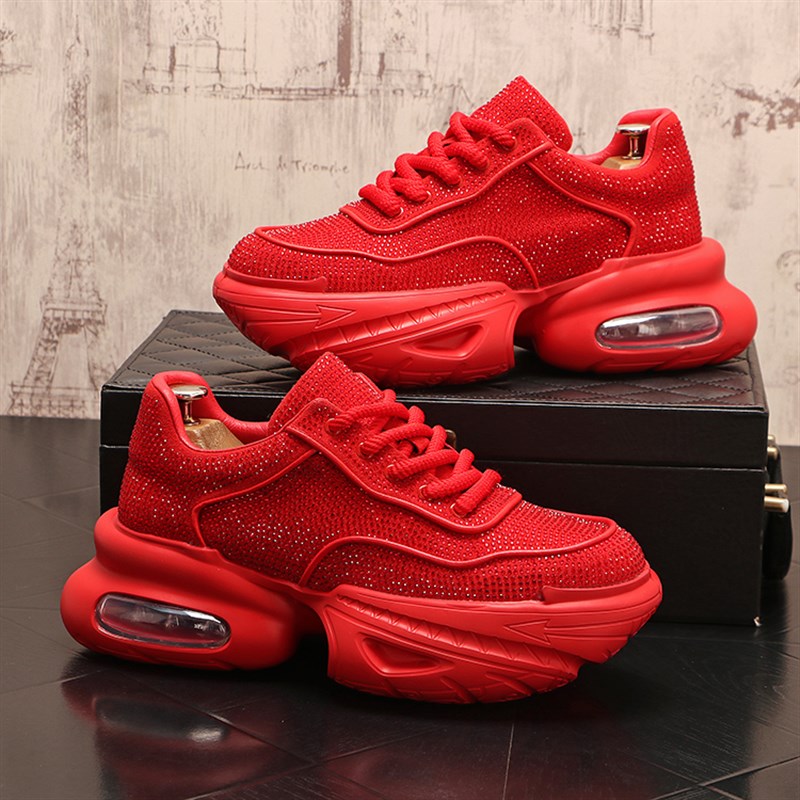 潮牌男鞋子2024年夏季新款休闲鞋厚底内增高老爹鞋网红低帮运动鞋