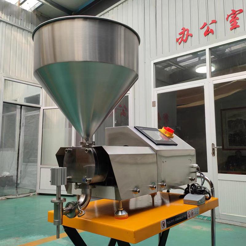 电动转子泵灌装机洗衣液饮料奶油花生酱膏流体粘稠物料灌装蠕动泵