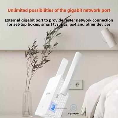 Tenda 3000m信号放大器A33无线wifi扩展器千兆网口中继Wi-Fi放大器