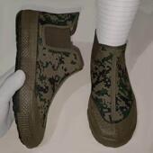 男女一脚蹬高帮耐磨防滑高腰帆布跑步鞋 解放鞋 劳保鞋 新款