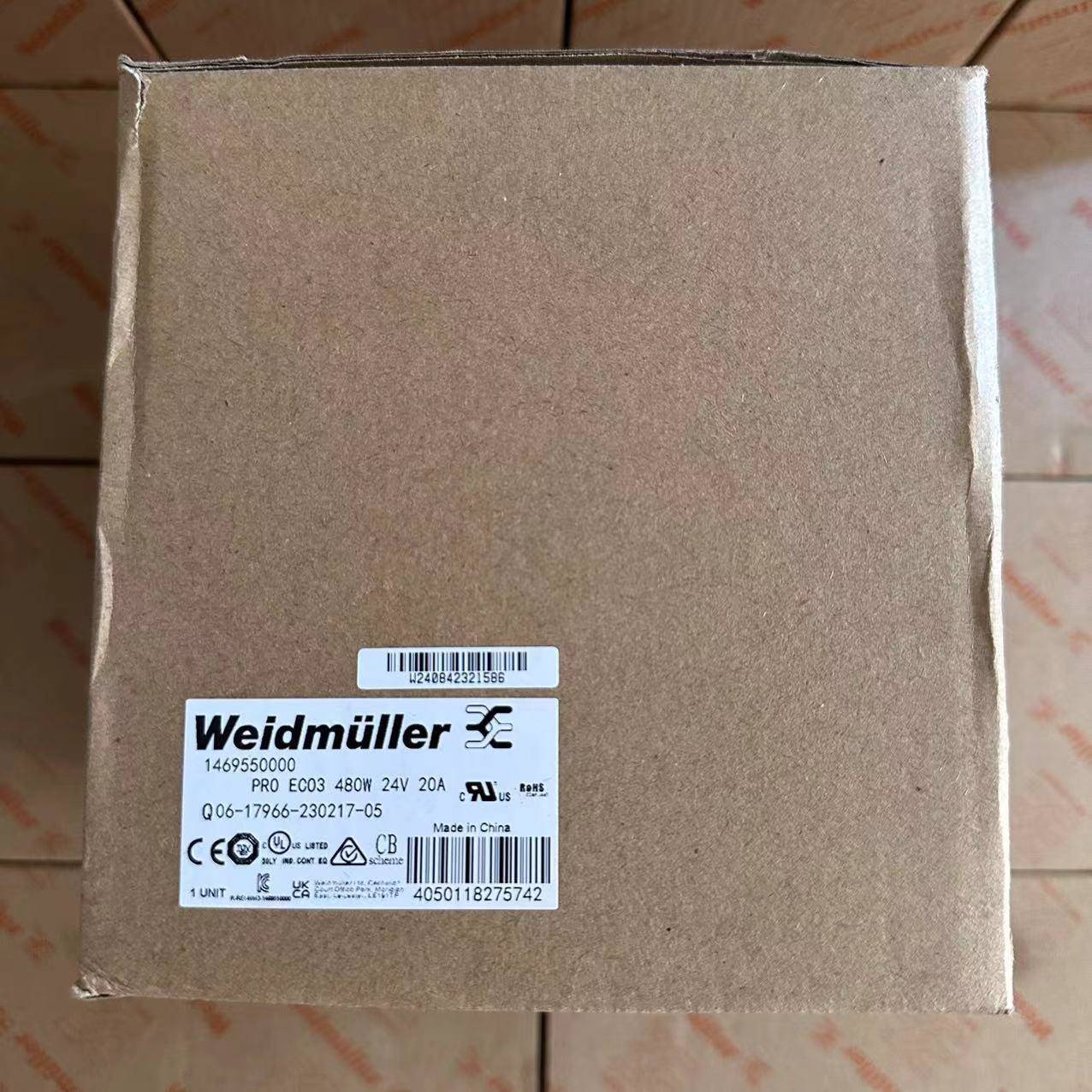 魏德米勒PRO ECO3 480W 24V 20A开关电源模块1469550000 导轨安装