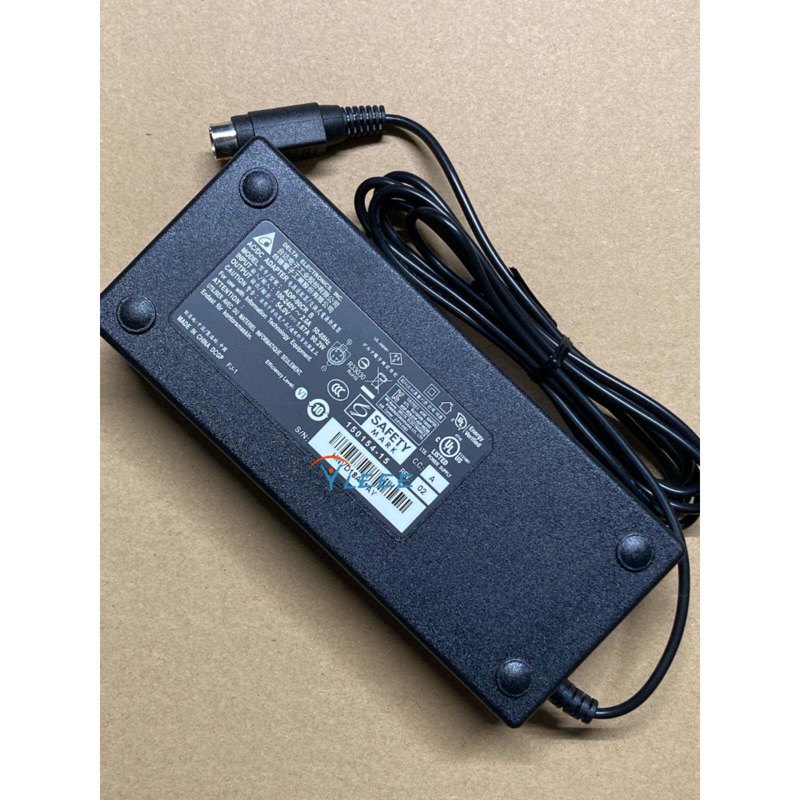 DELTA台达54V1.67A电源适配器ADP-90CR B充电线90W四芯4针变压器