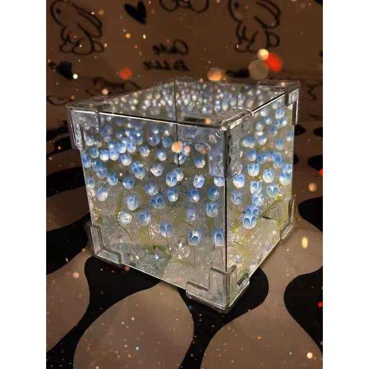 魔方蝴蝶郁金香小夜灯花海玫瑰花手工diy自制材料包送女朋友礼物,家装灯饰光源,小夜灯,淘宝优惠券,粉丝福利购,淘宝优惠卷