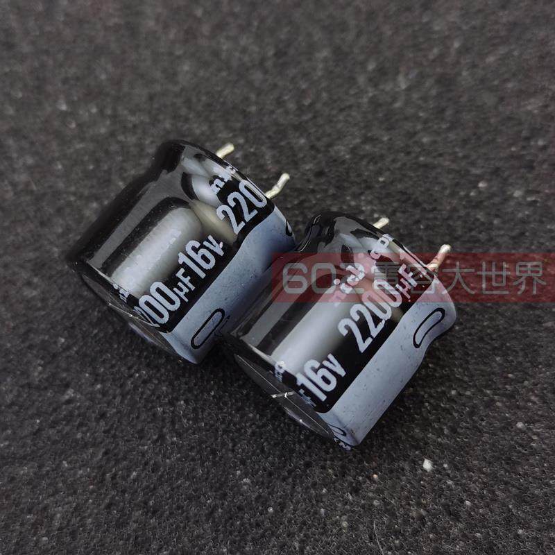 10祇16v2200uf原装尼吉康RZ通用直流滤波16*15铝电解电容器105度