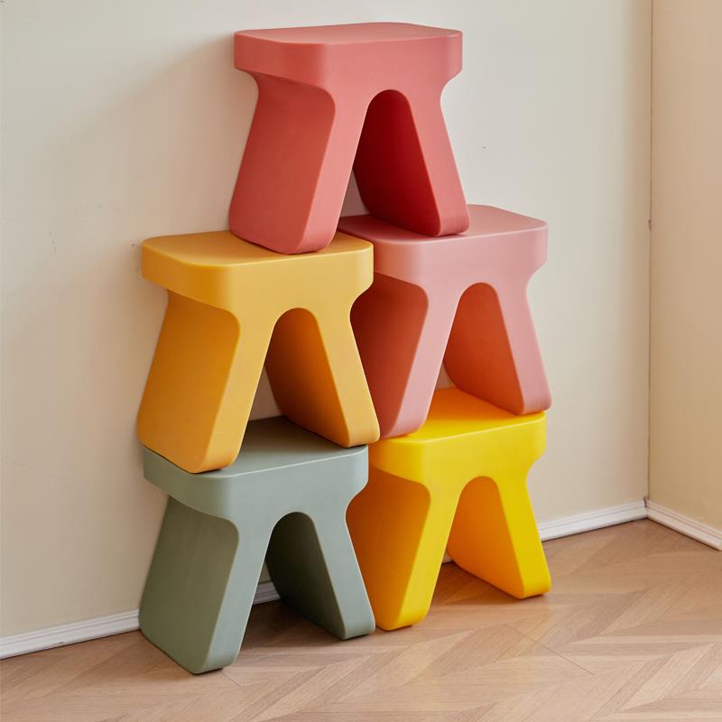 北欧塑料茶几卡通矮凳网红家用门口换鞋凳创意客厅儿童加厚胶板凳