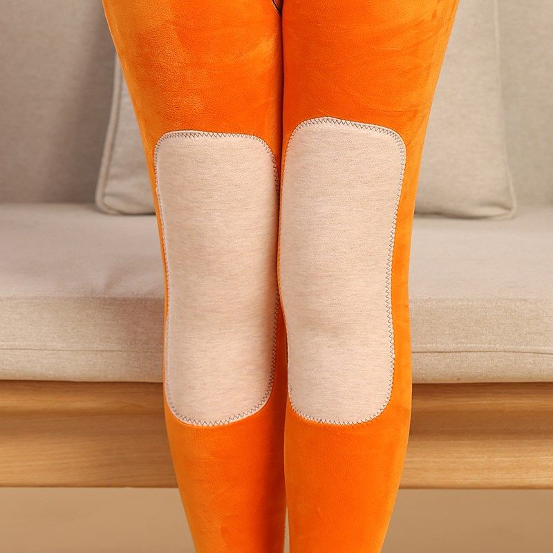 女士保暖内衣加绒加厚发热防寒老年人中高领超厚秋衣秋裤套装冬季