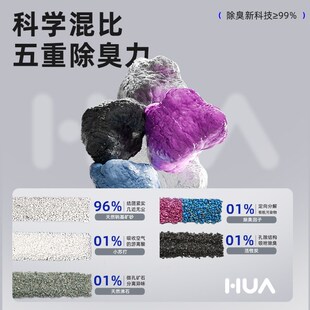 华仙宠猫砂小白钻钠基矿砂天然除臭无尘强吸水混合膨润土原矿猫沙