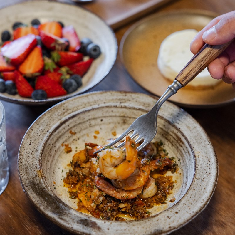 铁娃公社木作勺子手工黑檀木勺子饭勺家用不锈钢汤勺叉子