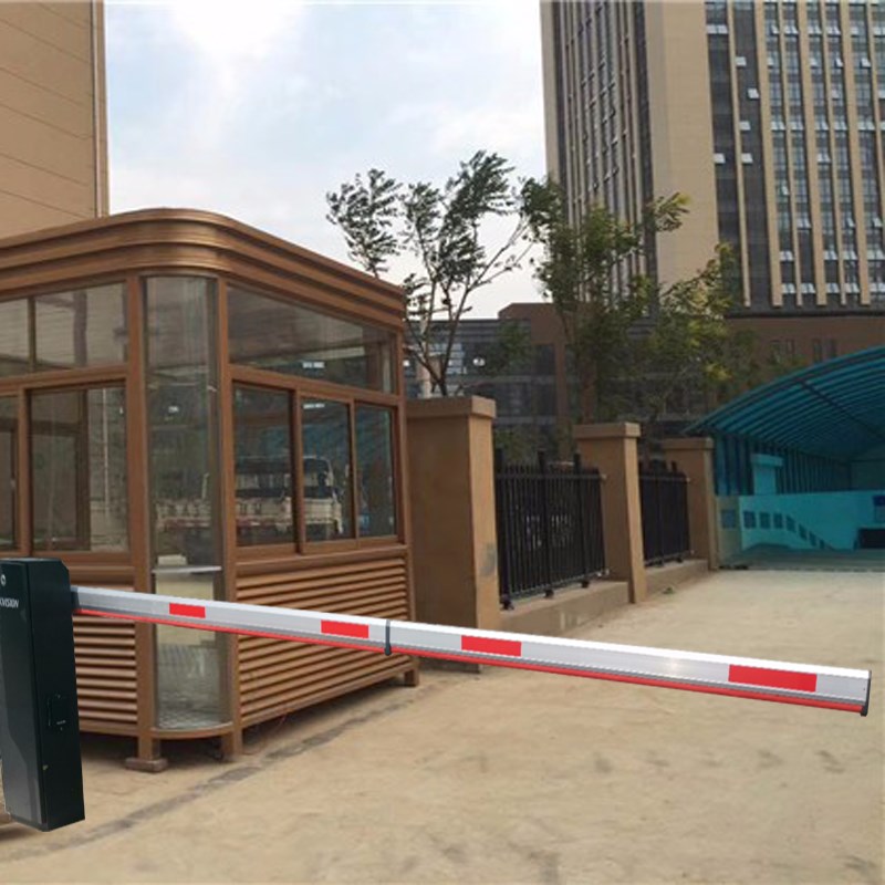 海康红门伸缩杆小区门禁升降起落杆停车场拦车直杆道闸杆