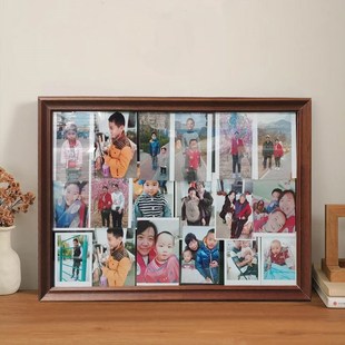 老式玻璃相框挂墙 高端植绒背板照片防滑落 送父辈礼物纪念品摆台