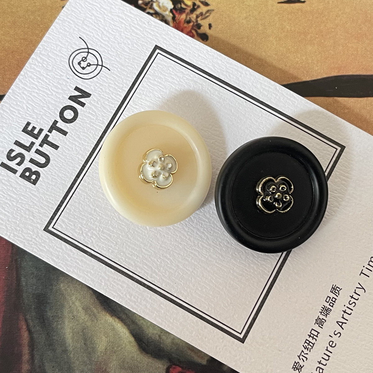 新款梅花珍珠纽扣小香风呢大衣风衣西服装饰扣外套毛衣衬衫扣